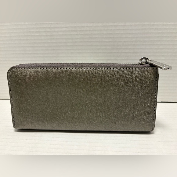 Michael Kors Metallic Gray Women's Wallet - Picture 3 of 8